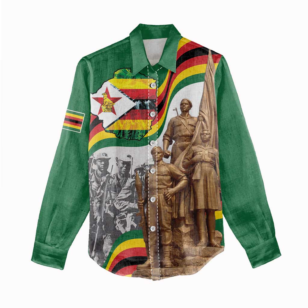 Happy Heroes Day Zimbabwe Women Casual Shirt Lest We Forget - Wonder Print Shop