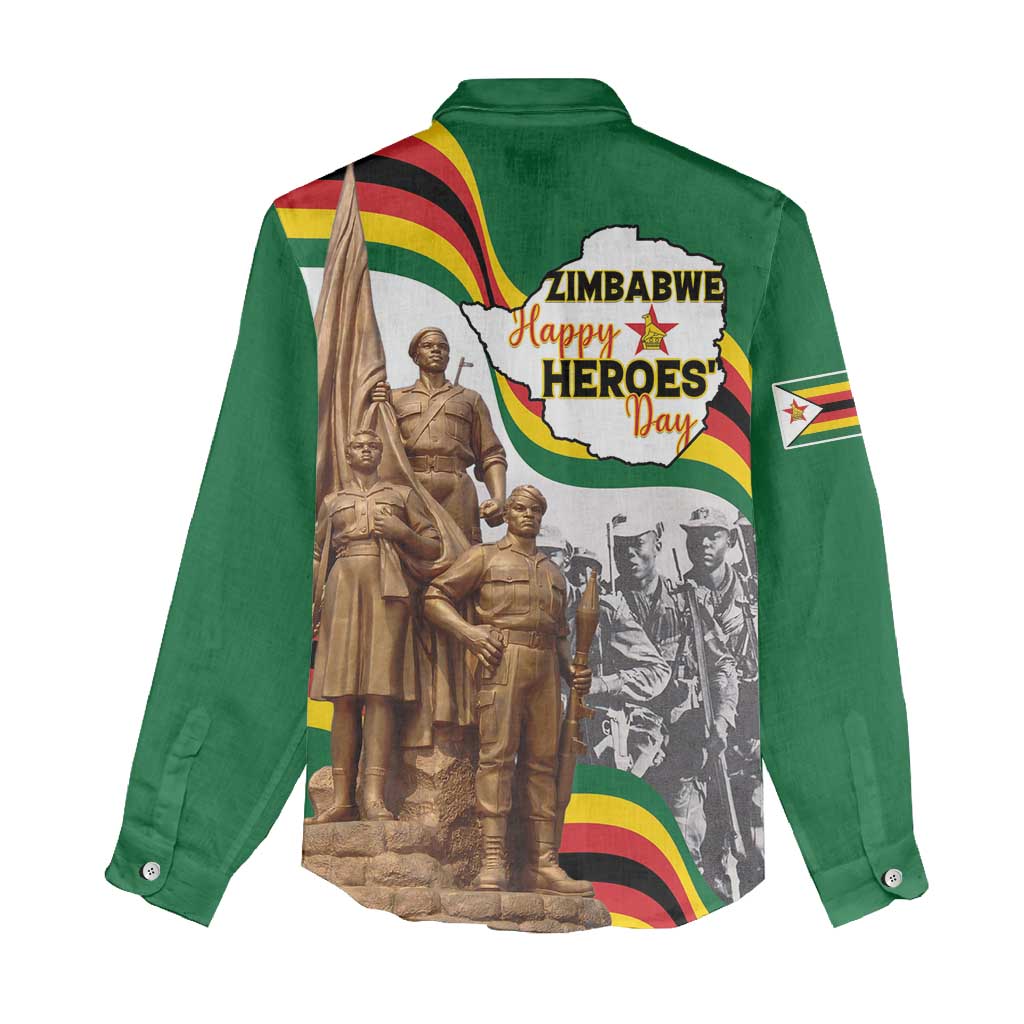Happy Heroes Day Zimbabwe Women Casual Shirt Lest We Forget - Wonder Print Shop