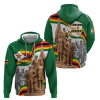 Happy Heroes Day Zimbabwe Zip Hoodie Lest We Forget - Wonder Print Shop