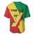 Personalized Congo Brazzaville Baseball Jersey Coat Of Arms With Map - Flag Style - Wonder Print Shop