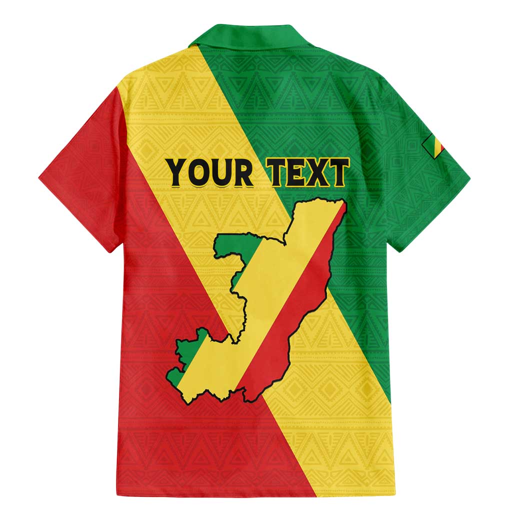 Personalized Congo Brazzaville Family Matching Mermaid Dress and Hawaiian Shirt Coat Of Arms With Map - Flag Style - Wonder Print Shop