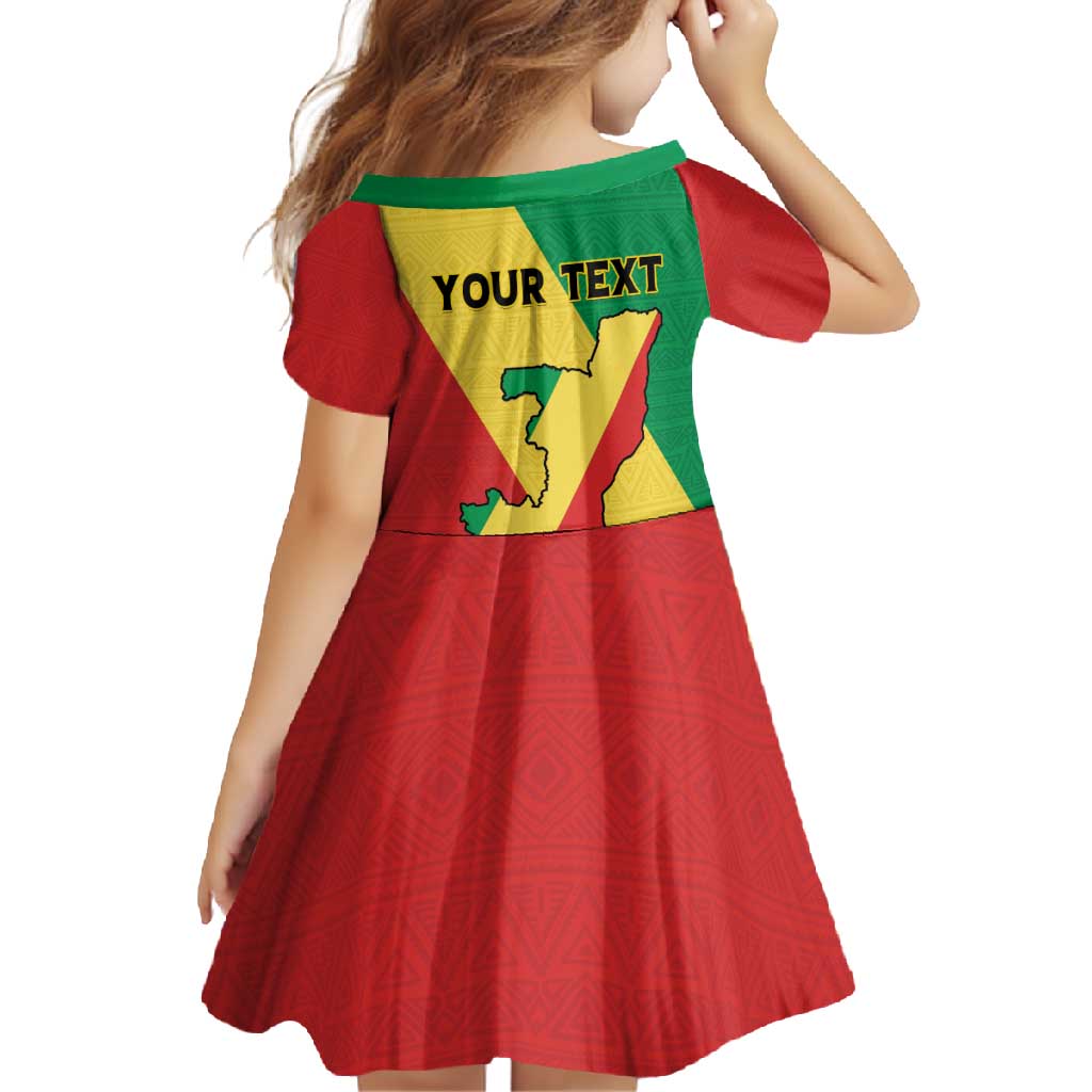 Personalized Congo Brazzaville Family Matching Off Shoulder Maxi Dress and Hawaiian Shirt Coat Of Arms With Map - Flag Style - Wonder Print Shop