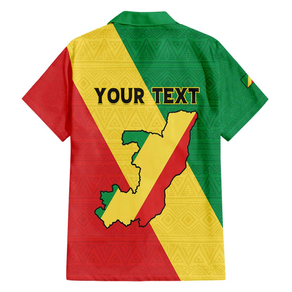 Personalized Congo Brazzaville Family Matching Puletasi and Hawaiian Shirt Coat Of Arms With Map - Flag Style - Wonder Print Shop