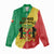 Personalized Congo Brazzaville Women Casual Shirt Coat Of Arms With Map - Flag Style - Wonder Print Shop