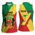 Personalized Congo Brazzaville Women Sleeveless Polo Shirt Coat Of Arms With Map - Flag Style - Wonder Print Shop