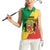 Personalized Congo Brazzaville Women Sleeveless Polo Shirt Coat Of Arms With Map - Flag Style - Wonder Print Shop
