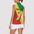 Personalized Congo Brazzaville Women Sleeveless Polo Shirt Coat Of Arms With Map - Flag Style - Wonder Print Shop