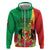 Personalized Congo Brazzaville National Day Hoodie Coat Of Arms Hibiscus Flower - Wonder Print Shop