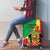 Personalized Congo Brazzaville National Day Luggage Cover Coat Of Arms Hibiscus Flower - Wonder Print Shop