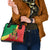Personalized Congo Brazzaville National Day Shoulder Handbag Coat Of Arms Hibiscus Flower - Wonder Print Shop