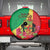 Personalized Congo Brazzaville National Day Spare Tire Cover Coat Of Arms Hibiscus Flower - Wonder Print Shop
