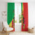 Personalized Congo Brazzaville National Day Window Curtain Coat Of Arms Hibiscus Flower - Wonder Print Shop