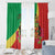 Personalized Congo Brazzaville National Day Window Curtain Coat Of Arms Hibiscus Flower - Wonder Print Shop