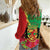 Personalized Congo Brazzaville National Day Women Casual Shirt Coat Of Arms Hibiscus Flower - Wonder Print Shop