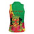 Personalized Congo Brazzaville National Day Women Sleeveless Polo Shirt Coat Of Arms Hibiscus Flower - Wonder Print Shop