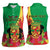 Personalized Congo Brazzaville National Day Women Sleeveless Polo Shirt Coat Of Arms Hibiscus Flower - Wonder Print Shop