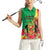 Personalized Congo Brazzaville National Day Women Sleeveless Polo Shirt Coat Of Arms Hibiscus Flower - Wonder Print Shop