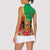 Personalized Congo Brazzaville National Day Women Sleeveless Polo Shirt Coat Of Arms Hibiscus Flower - Wonder Print Shop