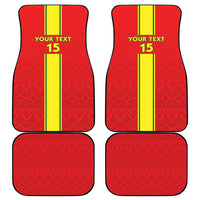 Congo Brazzaville Football Car Mats Go Ba Diabulu ya Mbwaki Red Color - Wonder Print Shop