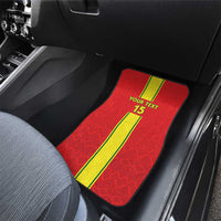 Congo Brazzaville Football Car Mats Go Ba Diabulu ya Mbwaki Red Color - Wonder Print Shop
