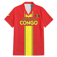 Custom Congo Brazzaville Football Family Matching Mermaid Dress and Hawaiian Shirt Go Ba Diabulu ya Mbwaki Red Color - Wonder Print Shop