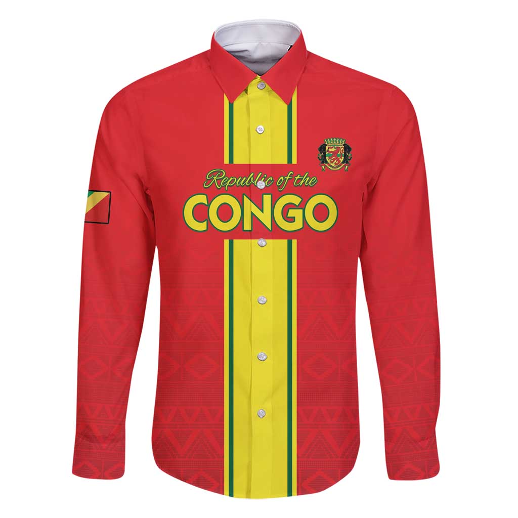 Custom Congo Brazzaville Football Family Matching Off Shoulder Short Dress and Hawaiian Shirt Go Ba Diabulu ya Mbwaki Red Color - Wonder Print Shop