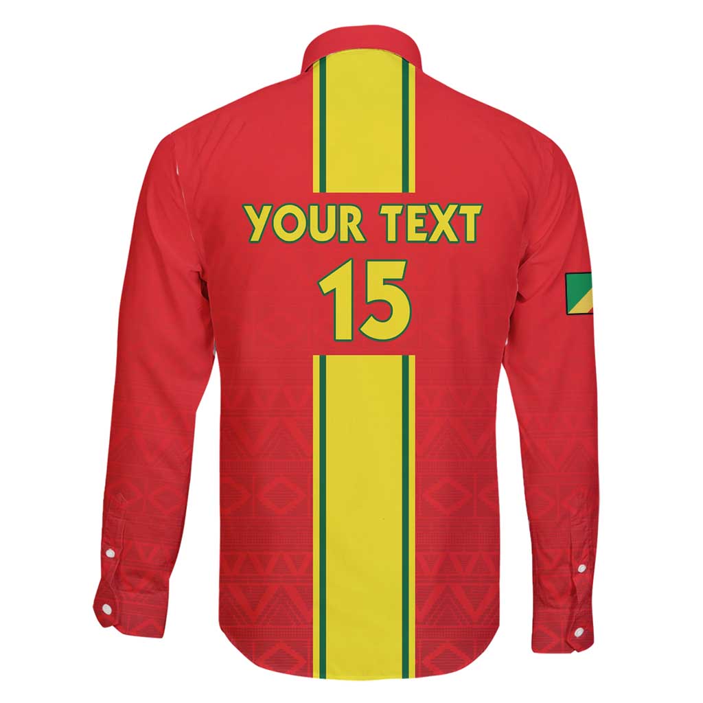 Custom Congo Brazzaville Football Family Matching Puletasi and Hawaiian Shirt Go Ba Diabulu ya Mbwaki Red Color - Wonder Print Shop