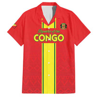 Custom Congo Brazzaville Football Hawaiian Shirt Go Ba Diabulu ya Mbwaki Red Color - Wonder Print Shop