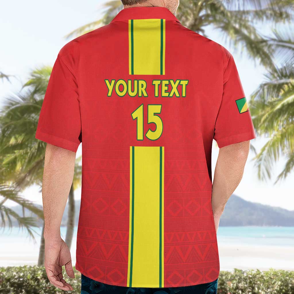 Custom Congo Brazzaville Football Hawaiian Shirt Go Ba Diabulu ya Mbwaki Red Color - Wonder Print Shop
