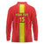 Custom Congo Brazzaville Football Long Sleeve Polo Shirt Go Ba Diabulu ya Mbwaki Red Color - Wonder Print Shop