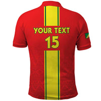 Custom Congo Brazzaville Football Polo Shirt Go Ba Diabulu ya Mbwaki Red Color - Wonder Print Shop
