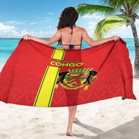 Congo Brazzaville Football Sarong Go Ba Diabulu ya Mbwaki Red Color - Wonder Print Shop