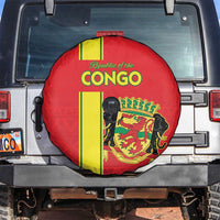 Congo Brazzaville Football Spare Tire Cover Go Ba Diabulu ya Mbwaki Red Color - Wonder Print Shop
