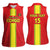 Custom Congo Brazzaville Football Women Sleeveless Polo Shirt Go Ba Diabulu ya Mbwaki Red Color - Wonder Print Shop