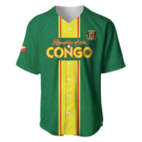 Custom Congo Brazzaville Football Baseball Jersey Go Ba Diabulu ya Mbwaki Green Color - Wonder Print Shop