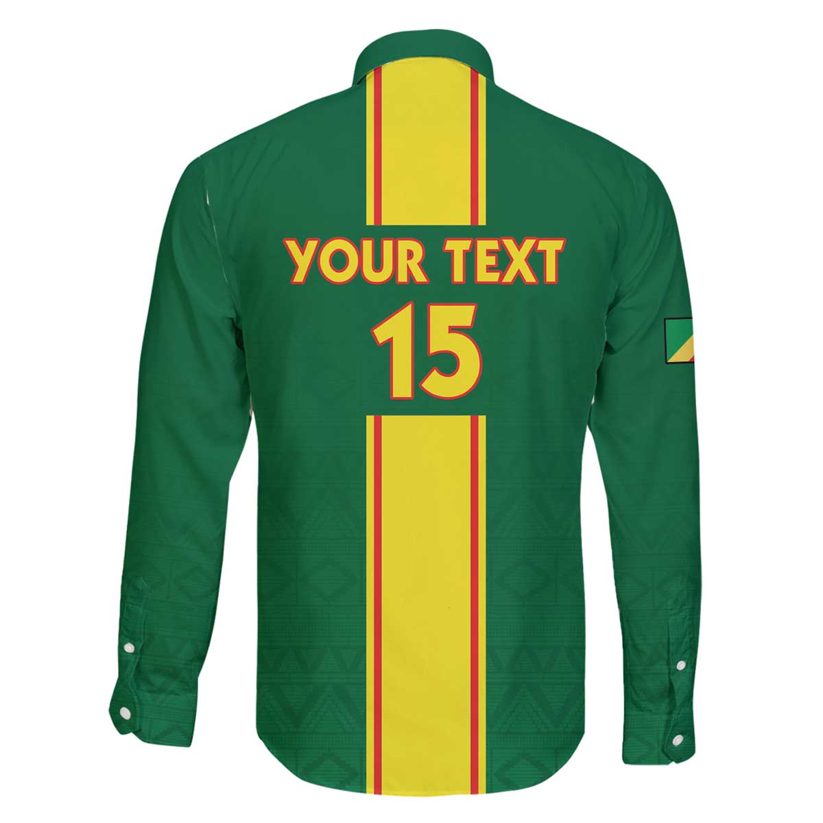 Custom Congo Brazzaville Football Family Matching Off The Shoulder Long Sleeve Dress and Hawaiian Shirt Go Ba Diabulu ya Mbwaki Green Color - Wonder Print Shop