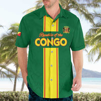 Custom Congo Brazzaville Football Hawaiian Shirt Go Ba Diabulu ya Mbwaki Green Color - Wonder Print Shop