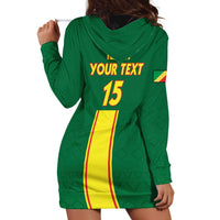 Custom Congo Brazzaville Football Hoodie Dress Go Ba Diabulu ya Mbwaki Green Color - Wonder Print Shop
