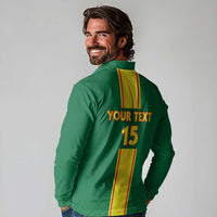 Custom Congo Brazzaville Football Long Sleeve Polo Shirt Go Ba Diabulu ya Mbwaki Green Color - Wonder Print Shop