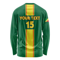 Custom Congo Brazzaville Football Long Sleeve Shirt Go Ba Diabulu ya Mbwaki Green Color - Wonder Print Shop