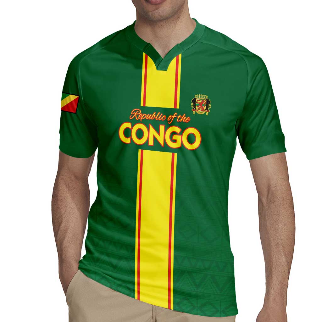 Custom Congo Brazzaville Football Rugby Jersey Go Ba Diabulu ya Mbwaki Green Color - Wonder Print Shop
