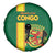 Congo Brazzaville Football Spare Tire Cover Go Ba Diabulu ya Mbwaki Green Color - Wonder Print Shop