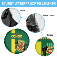 Congo Brazzaville Football Spare Tire Cover Go Ba Diabulu ya Mbwaki Green Color - Wonder Print Shop
