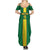 Custom Congo Brazzaville Football Summer Maxi Dress Go Ba Diabulu ya Mbwaki Green Color - Wonder Print Shop