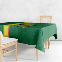Congo Brazzaville Football Tablecloth Go Ba Diabulu ya Mbwaki Green Color - Wonder Print Shop