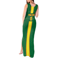 Custom Congo Brazzaville Football Tank Maxi Dress Go Ba Diabulu ya Mbwaki Green Color - Wonder Print Shop