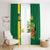 Congo Brazzaville Football Window Curtain Go Ba Diabulu ya Mbwaki Green Color - Wonder Print Shop