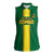 Custom Congo Brazzaville Football Women Sleeveless Polo Shirt Go Ba Diabulu ya Mbwaki Green Color - Wonder Print Shop