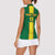 Custom Congo Brazzaville Football Women Sleeveless Polo Shirt Go Ba Diabulu ya Mbwaki Green Color - Wonder Print Shop