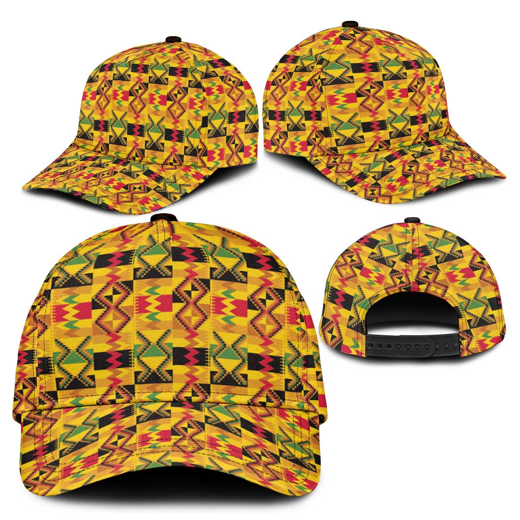 African Kente Pattern Classic Cap Emaa Da - Wonder Print Shop